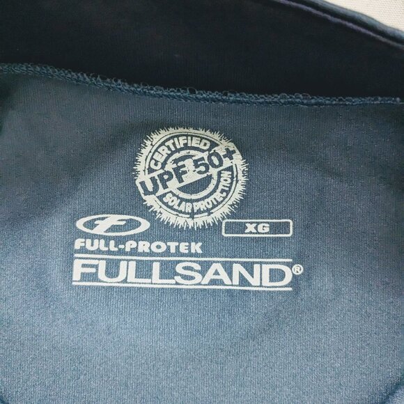 Fullsand Sportswear Shirt UPF 50+ Long Sleeve Blue/Navy Full-Protek Men's XL - Picture 3 of 3